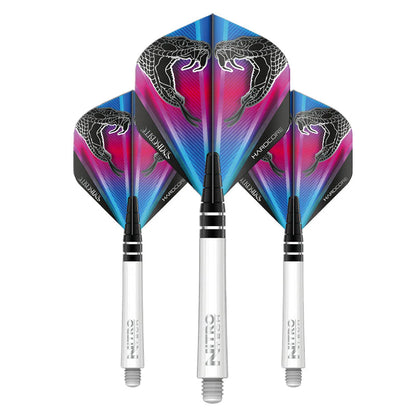 Nodor Darts Red Dragon Flight & Shaft Combo - Snakebite Design