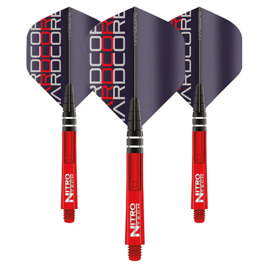 Nodor Darts Red Dragon Red Triple Hardcore Nitrotech Combo