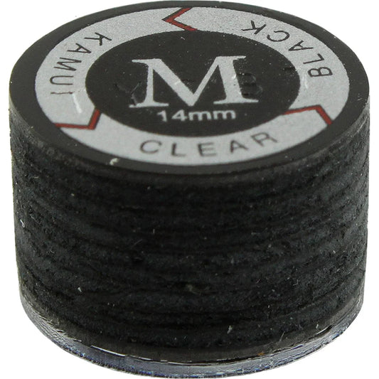 A-Z Darts Kamui Black & Clear Billiard Cue Tip - Medium 14mm