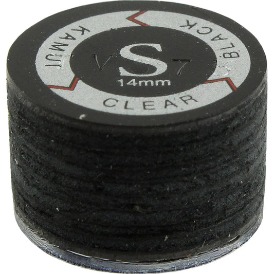 A-Z Darts Kamui Black & Clear Billiard Cue Tip - Soft 14mm