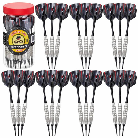 Fat Cat 21 Darts in a jar Soft Tip Darts 17 gm