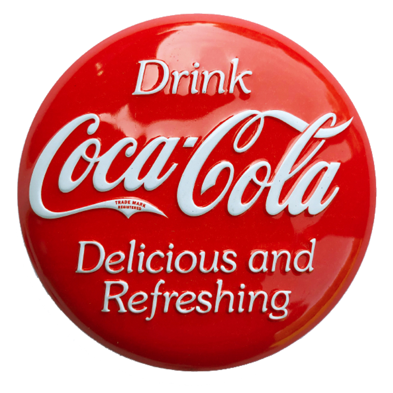 Drink Coca-Cola Delicious and Refreshing Tin Sign