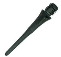A-Z Darts Fit Point Plus Soft Tip Points - Black (50 Count)