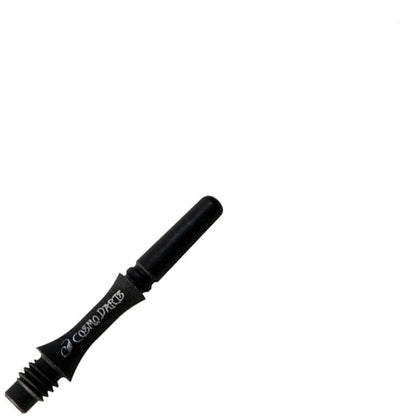 Fit Flight Carbon Slim Spinning Dart Shafts - Super X-Short #1 (13.0mm) Black