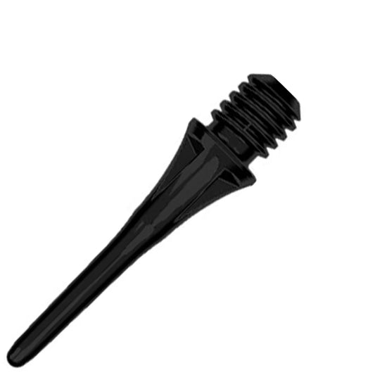 A-Z Darts Fit Point Plus Short Soft Tip Points - Black (50 Count)