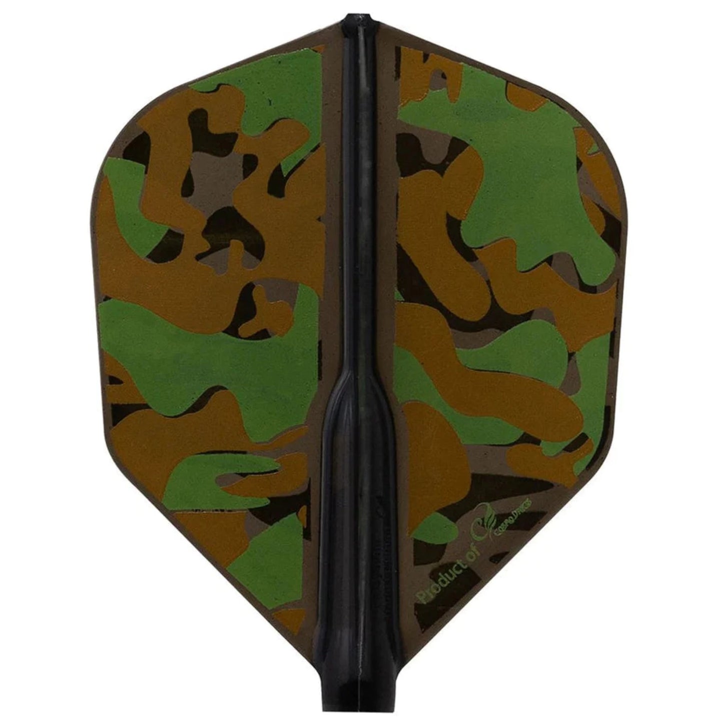 Fit Flight Air Liquid Camo Style A Dart Flights in light green, combining a sleek camouflage pattern with superior flight stability and lightweight construction.