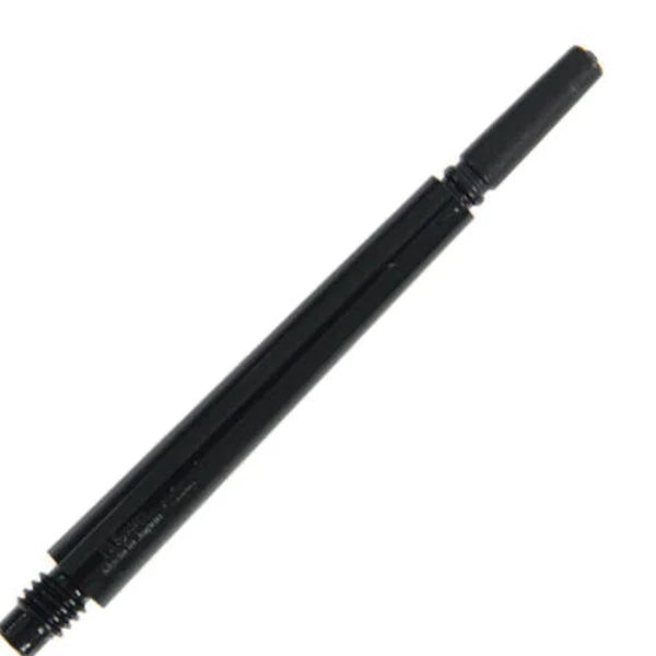 Fit Flight Gear Normal Spinning Dart Shafts - Long #7 (38.5mm) in black, with enhanced thread strength and a smooth rotation design for superior play.