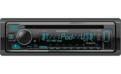 Kenwood Excelon KDC-X305 DIN CD Receiver with Bluetooth
