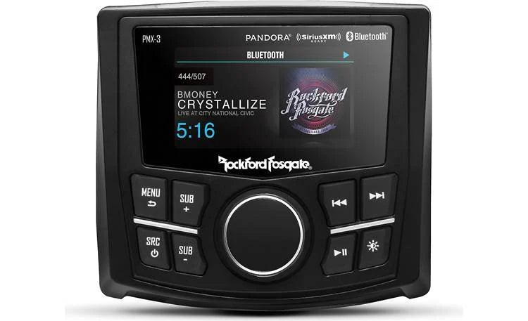 Rockford Fosgate PMX-3 Marine Digital Media Receiver with Bluetooth® and Camera Input
