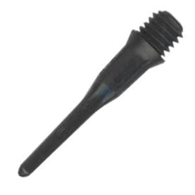 A-Z Darts L-Style Short Lip Soft Tip Points - Black (50 Count)