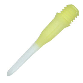 A-Z Darts L-Style Short Lip Soft Tip Points - Two Tone Yellow (30 Count)