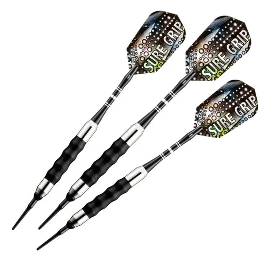 Viper Sure Grip Darts Black Soft Tip Darts - 20g