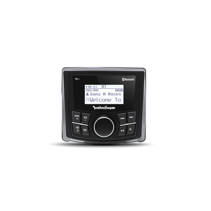 Rockford Fosgate Punch Marine Compact Digital Media Receiver with 2.3" Dot Matrix Display