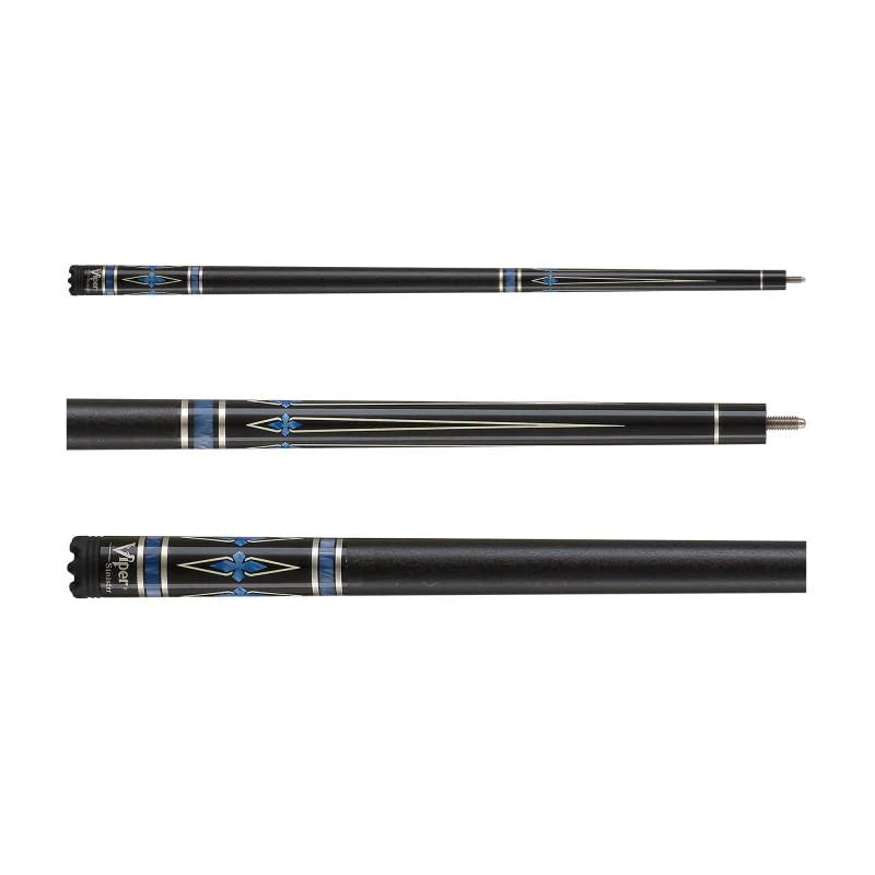 Viper Sinister Black Faux Leather Wrap Cue