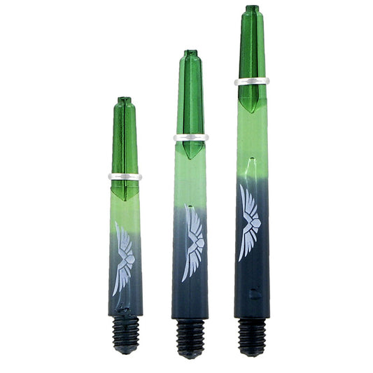 Shot Darts Eagle Claw Shaft Green/Black with ring-In-between