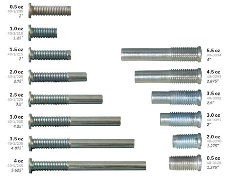 McDermott 1/2" Weight Bolts