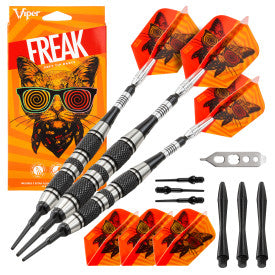 Viper The Freak Soft Tip Darts 3 Knurled Rings Barrel - 18 Grams