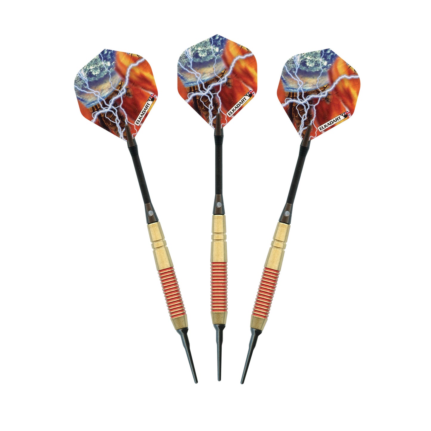 Elkadart Storm Soft Tip Red Rings Darts - 16gm