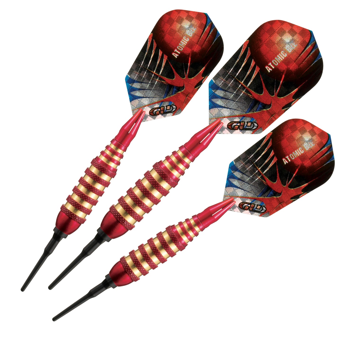 GLD Viper Atomic Bee Red Soft Tip Darts - 16gm