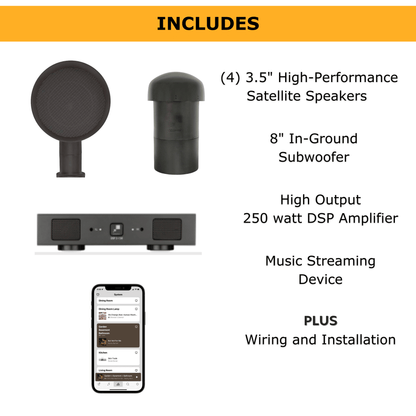 Bronze Outdoor Audio System Package
