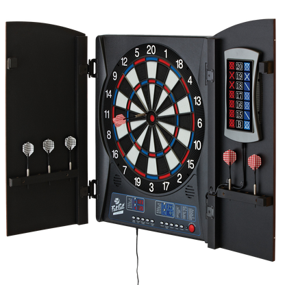 Fat Cat Mercury Electronic Dartboard & Cabinet Combo