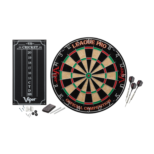 Viper League Pro Sisal Dartboard Starter Kit