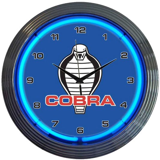 Ford Mustang Cobra Neon Clock