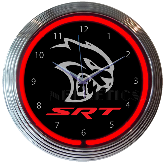 Hellcat SRT Dodge Neon Clock