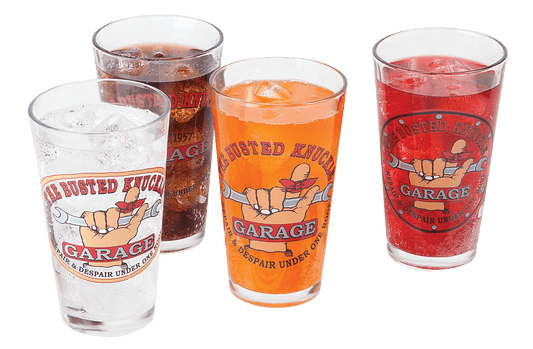 Busted Knuckle Garage 4-Pack Pint Glass Set