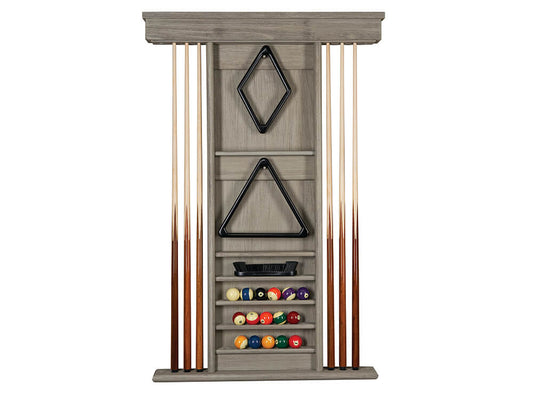 Presidential Barndoor Gray Wall Cue Rack