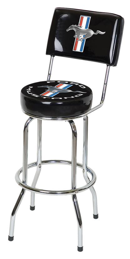 Ford Mustang Bar Stool with Backrest
