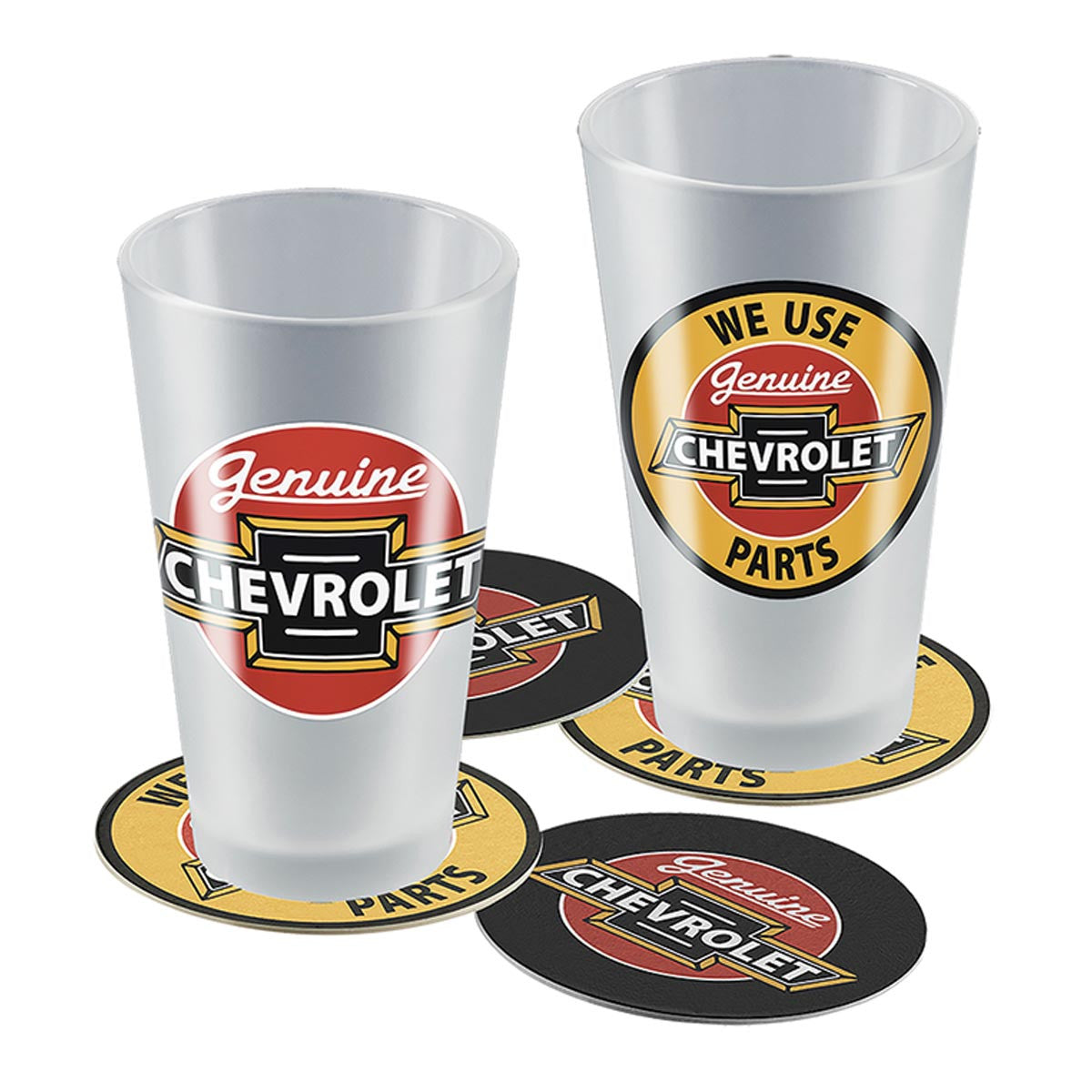 Chevrolet Frosted Pint Glass Set - 2 Glasses