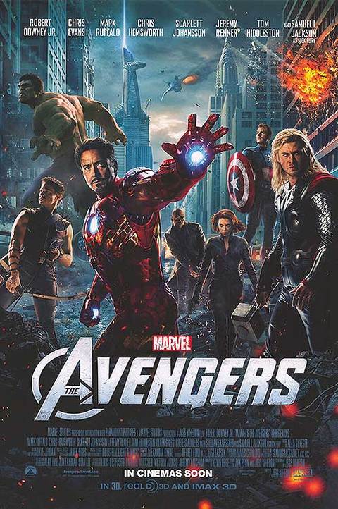 'Marvel Avengers' Framed Poster