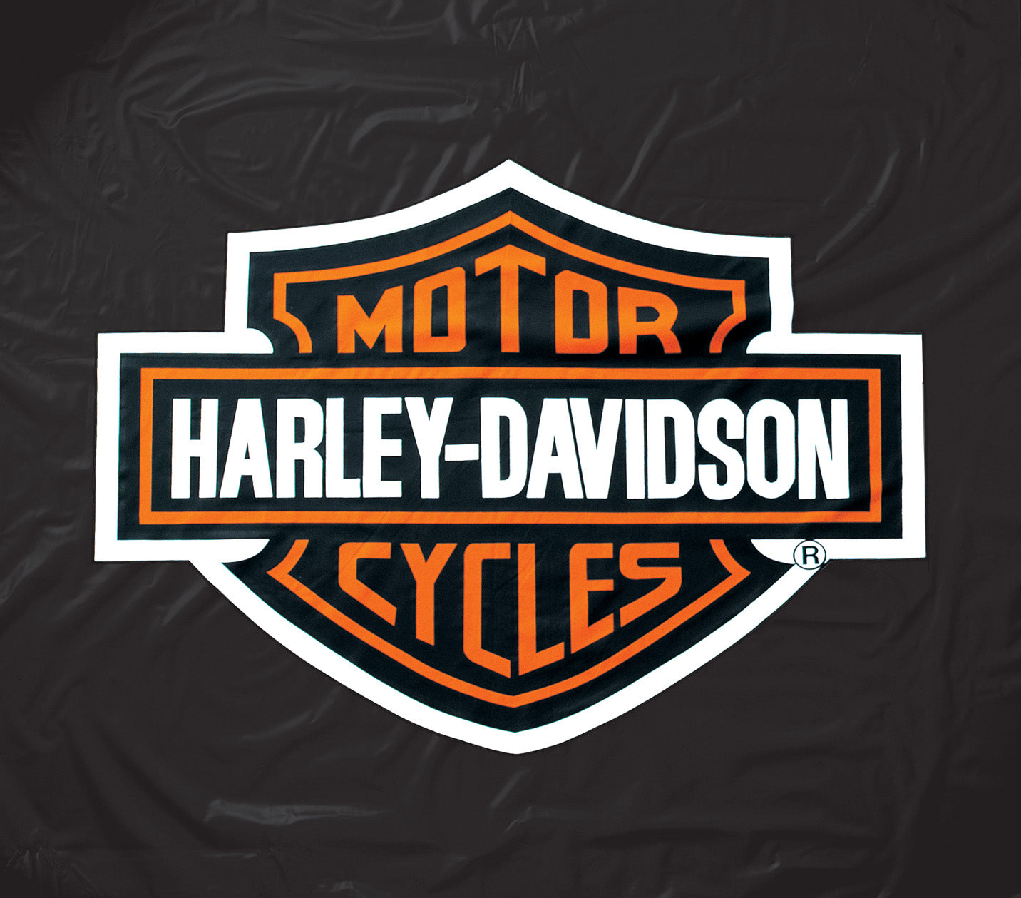 Harley Davidson Black Vinyl Pool Table Cover - 8 ft.