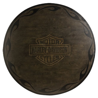 Harley Davidson Bar & Shield Flames Pub Table