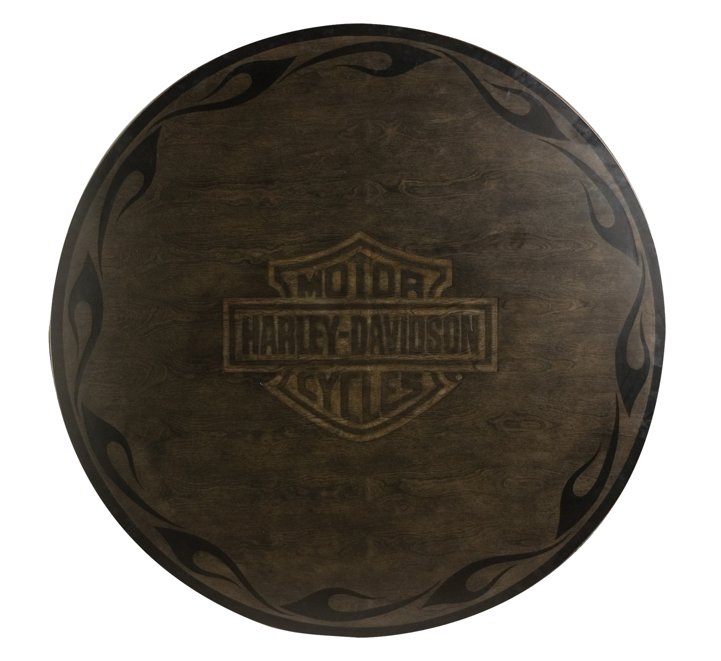 Harley Davidson Bar & Shield Flames Poker Table