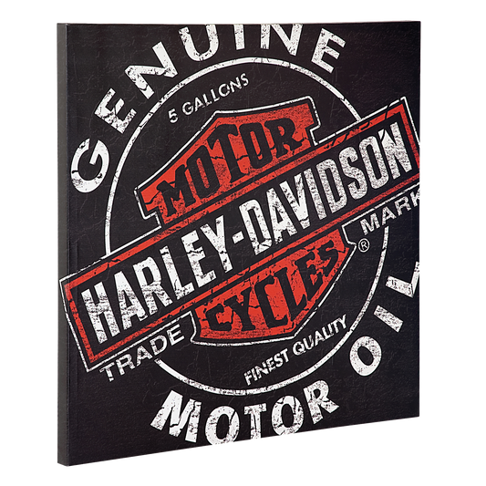 Harley Davidson Oil Can Canvas Print