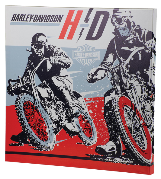 Harley Davidson Rider Canvas Print