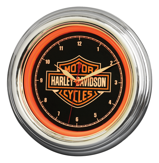 Harley Davidson Bar & Shield LED Clock