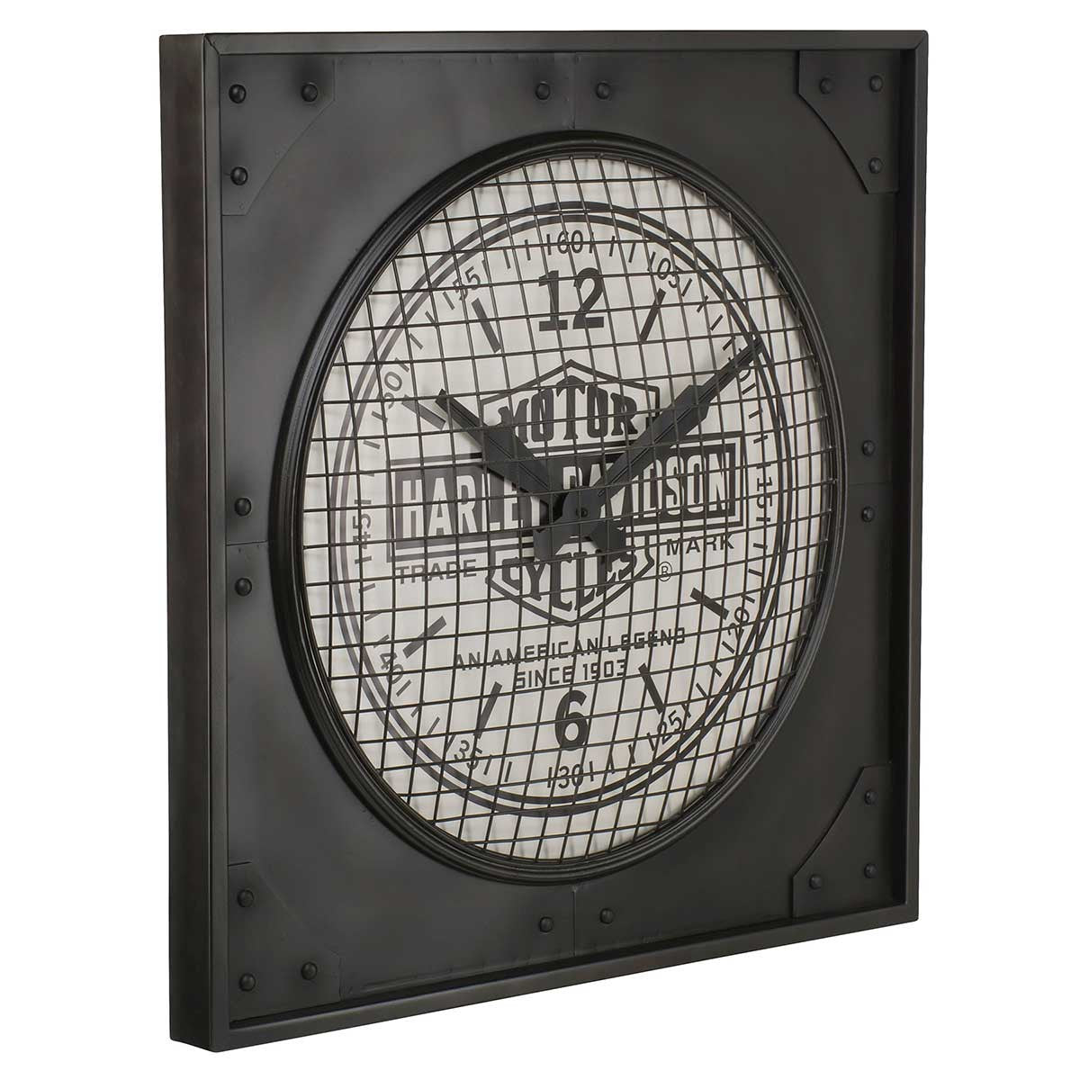 Harley Davidson Industrial Metal Clock
