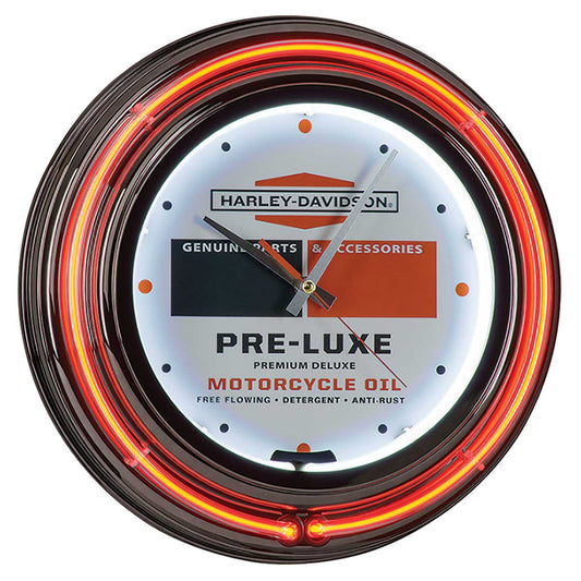 Harley Davidson Pre-Luxe Double Neon Clock