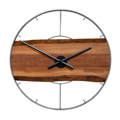 Harley Davidson Driftwood Clock