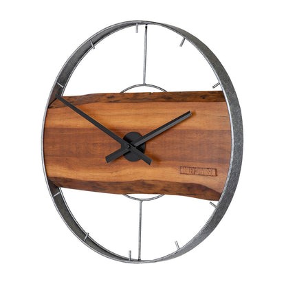 Harley Davidson Driftwood Clock