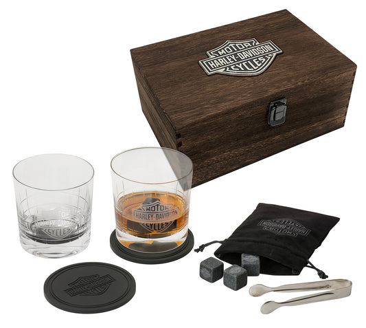 Harley Davidson Premium Whiskey Glass Gift Set