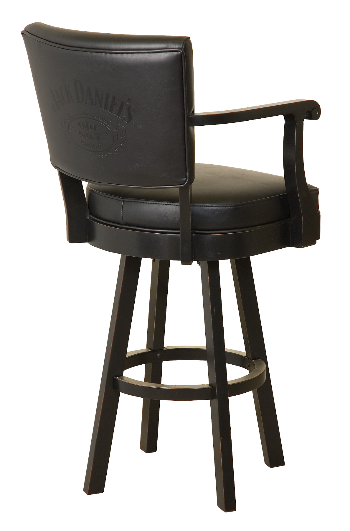 Jack Daniel's Wood Bar Stool with Backrest