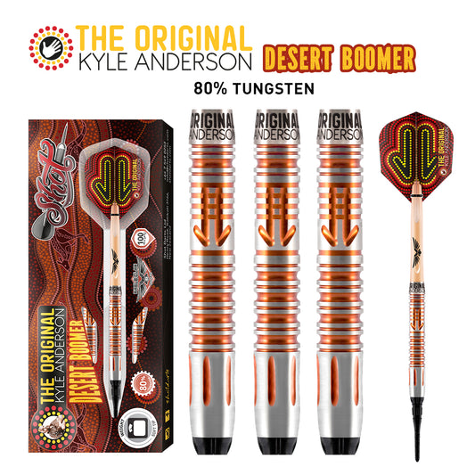 Shot Darts Kyle Anderson Desert Boomer Soft Tip Dart Set - 18 gm