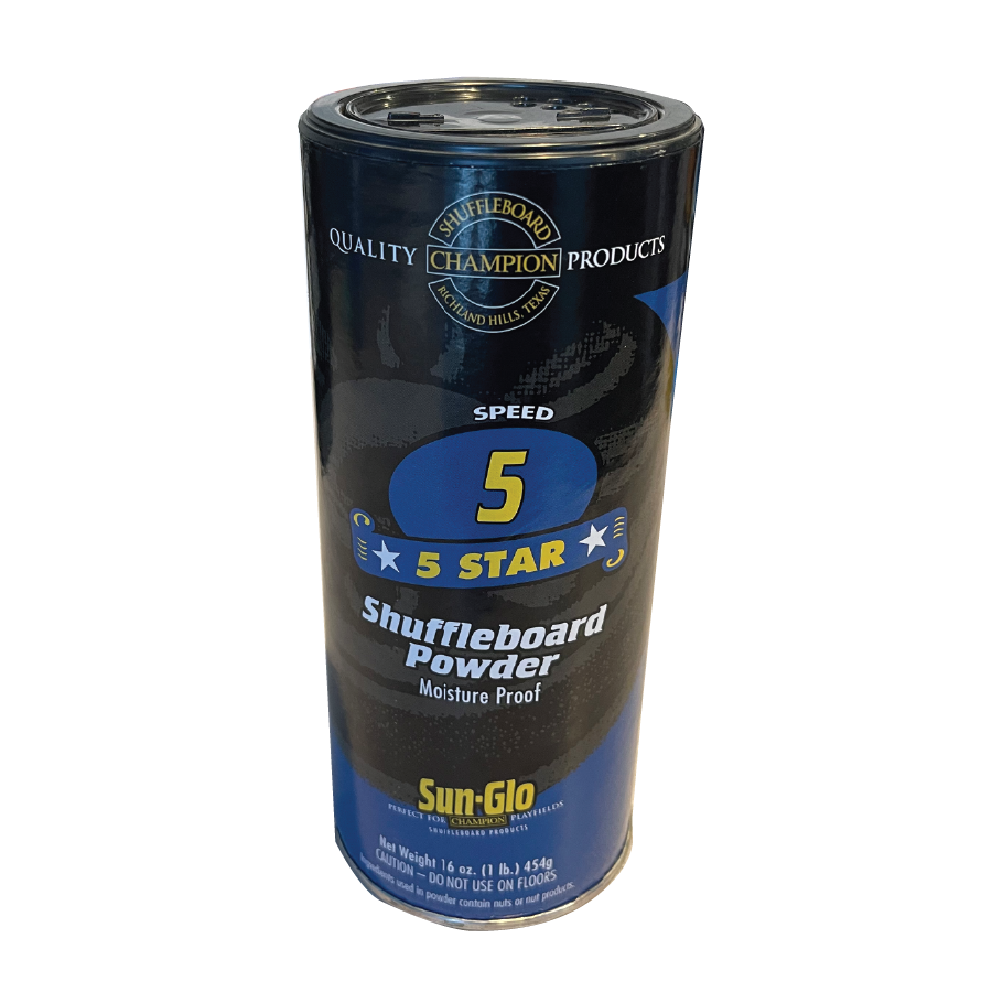 Sun-Glo Shuffleboard Powder Speed 5 Five-Star