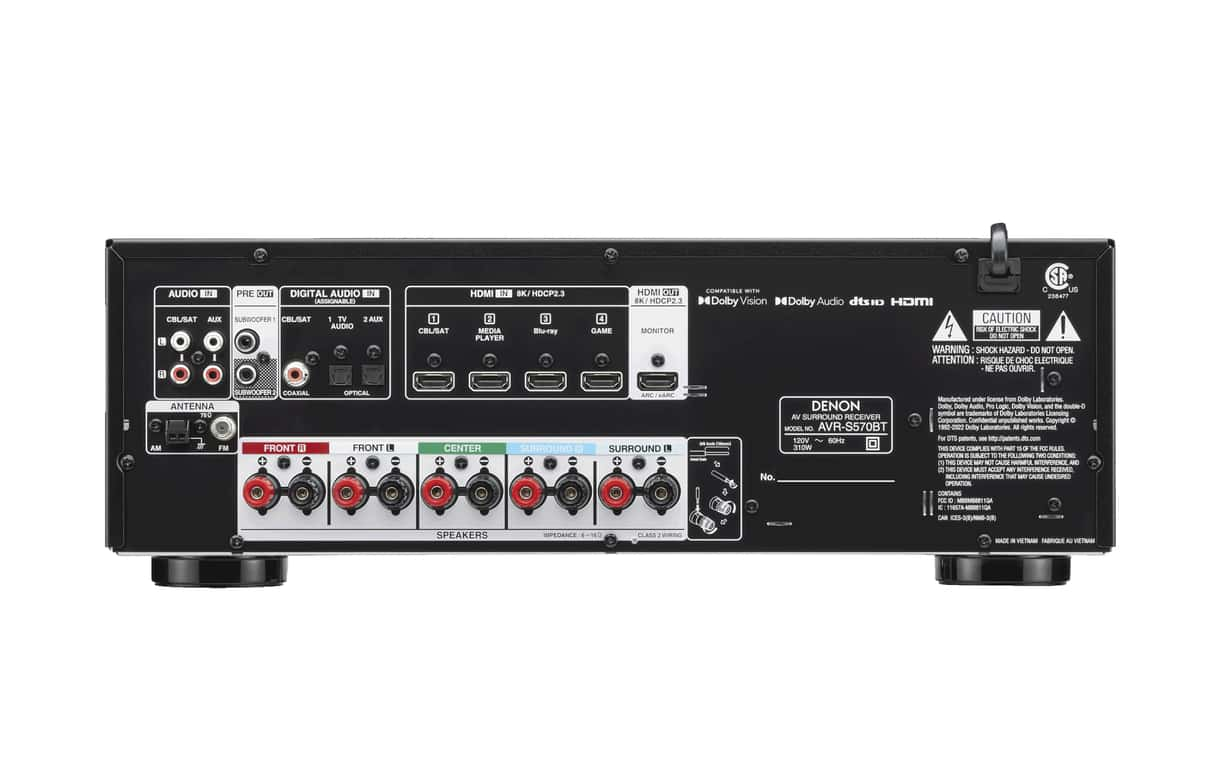 Denon AVR-S570BT AV Receiver