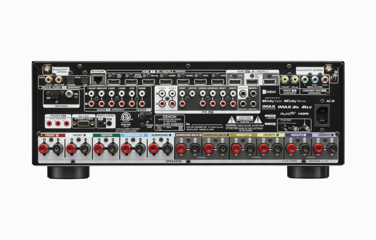 Denon AVR-X4800H AV Receiver | CAVES