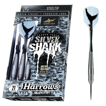 Harrows Silver Shark Style Soft Tip Darts Set - 18 gm